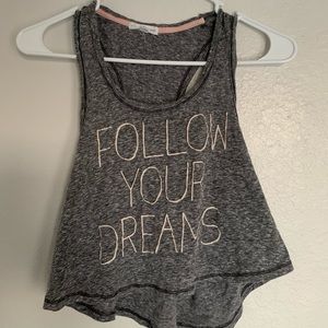 Coco + Jameson Grey Crop Top